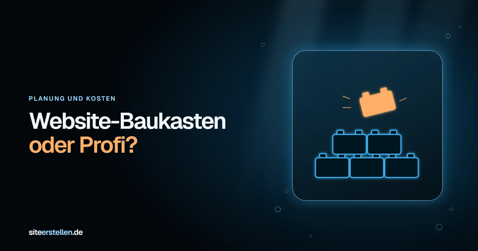 Website-Baukasten: Bausteine für Kopfbereich, Text, Bild und Kontaktformular werden in ein Browserfenster gezogen